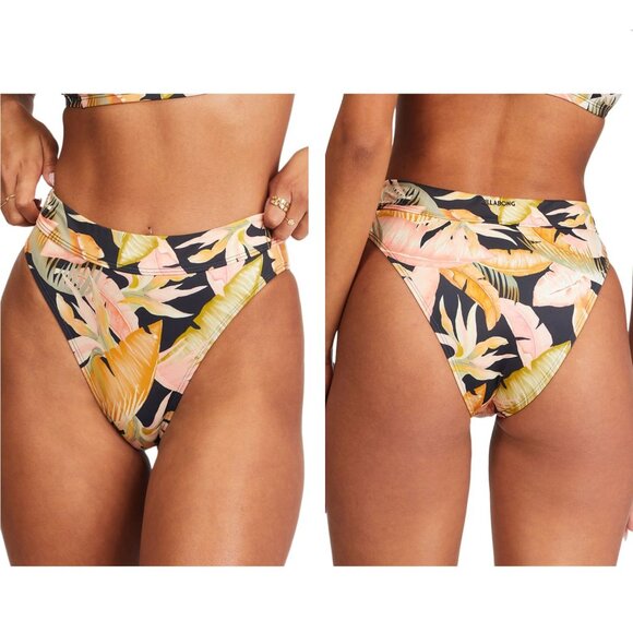 Billabong Wave Maui Rider‎ Bikini Bottoms Black S - Picture 3 of 6
